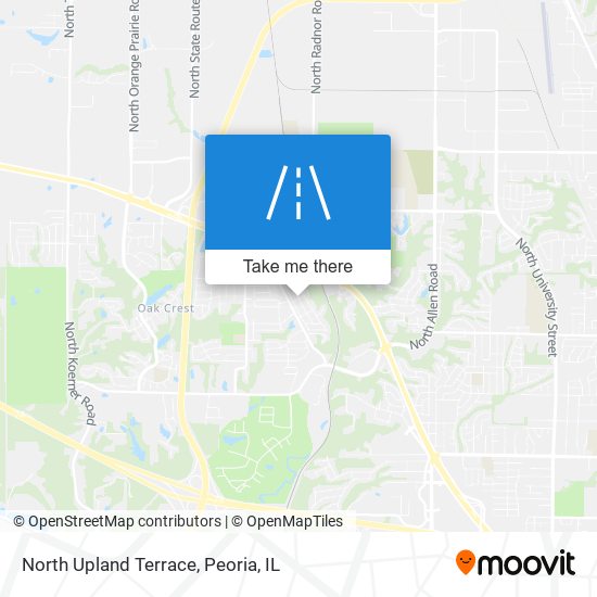 North Upland Terrace map