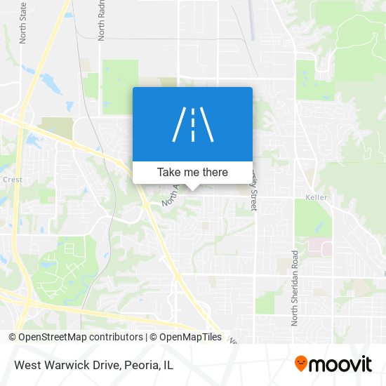 Mapa de West Warwick Drive