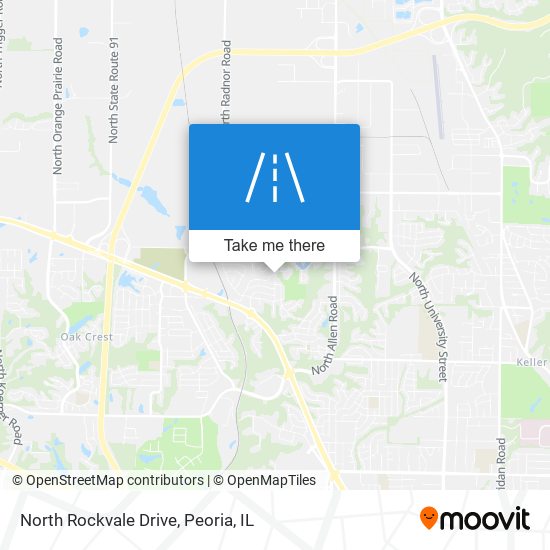 Mapa de North Rockvale Drive