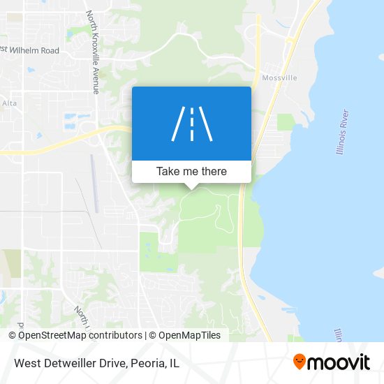 Mapa de West Detweiller Drive