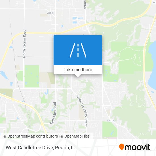 West Candletree Drive map