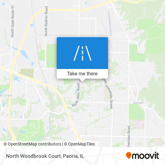 North Woodbrook Court map