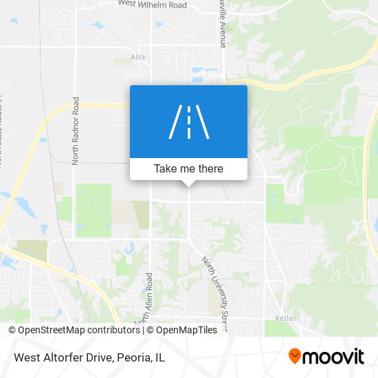 West Altorfer Drive map