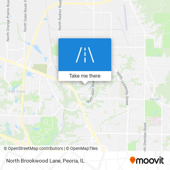 Mapa de North Brookwood Lane