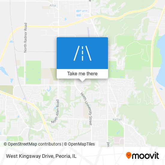 West Kingsway Drive map
