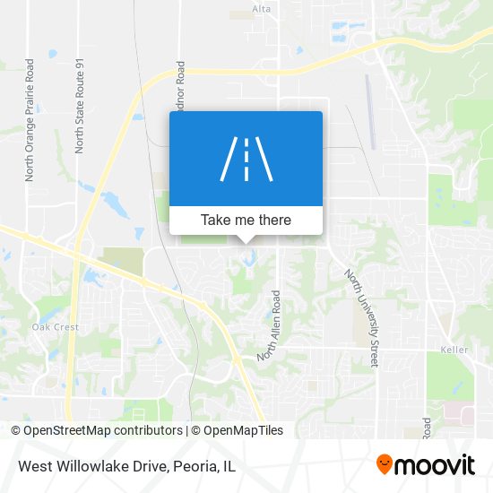 West Willowlake Drive map