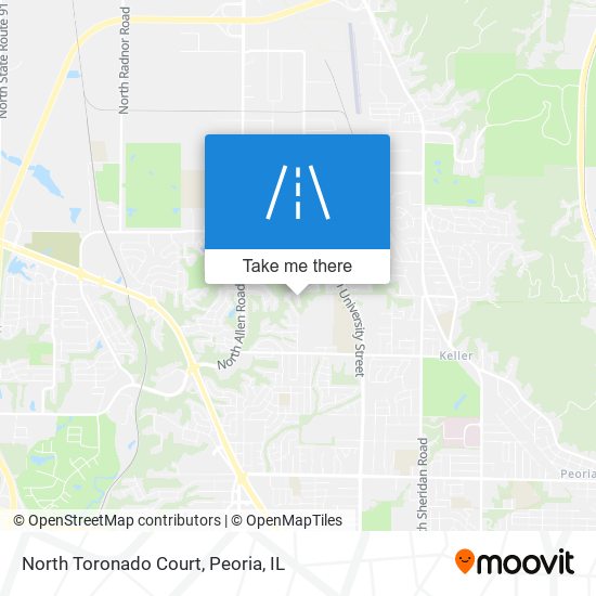 North Toronado Court map