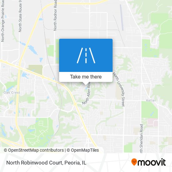 Mapa de North Robinwood Court