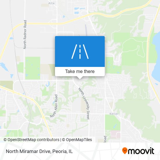 North Miramar Drive map