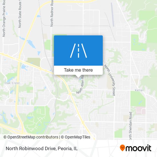 Mapa de North Robinwood Drive