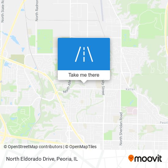 North Eldorado Drive map