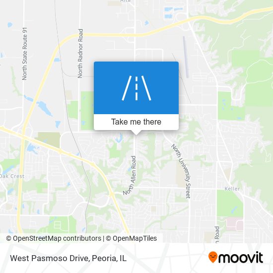 West Pasmoso Drive map