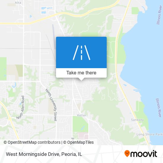 West Morningside Drive map