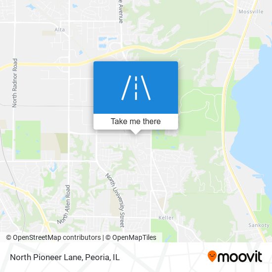 North Pioneer Lane map