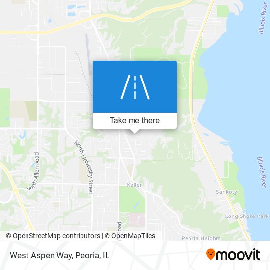 West Aspen Way map