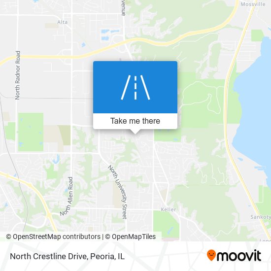 Mapa de North Crestline Drive