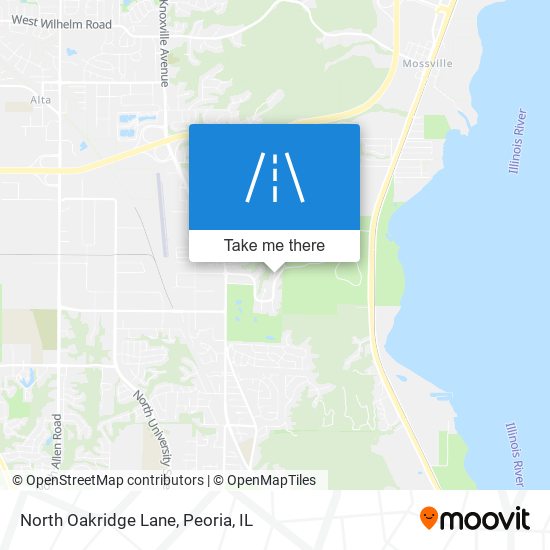 Mapa de North Oakridge Lane