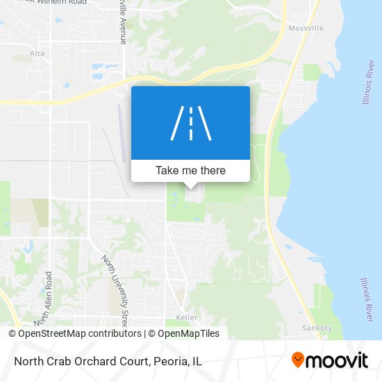 North Crab Orchard Court map