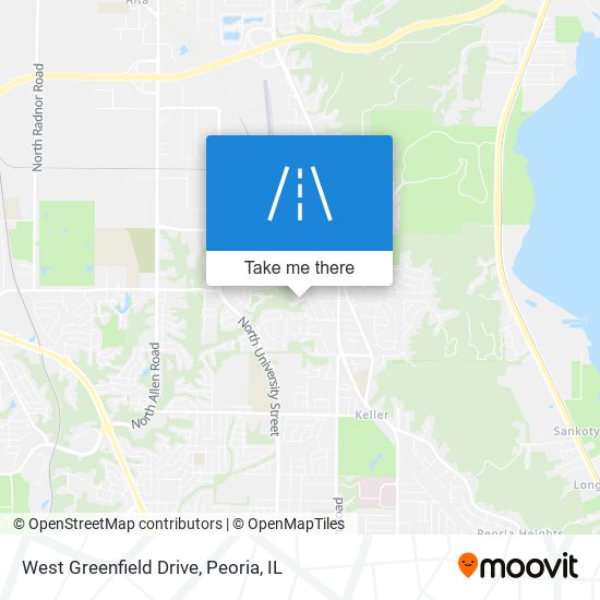 Mapa de West Greenfield Drive