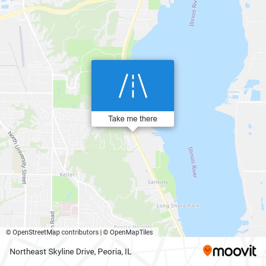 Mapa de Northeast Skyline Drive