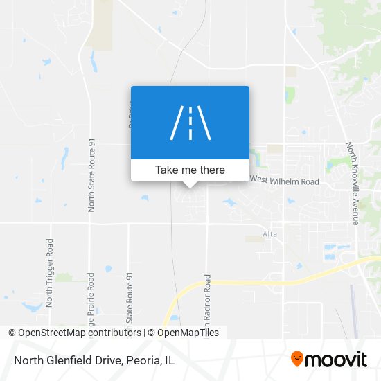 North Glenfield Drive map