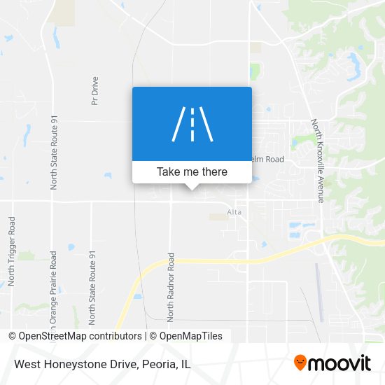 West Honeystone Drive map