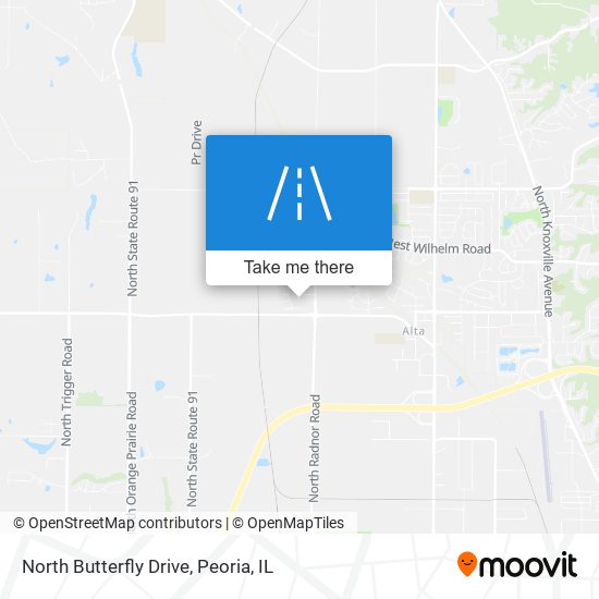 North Butterfly Drive map
