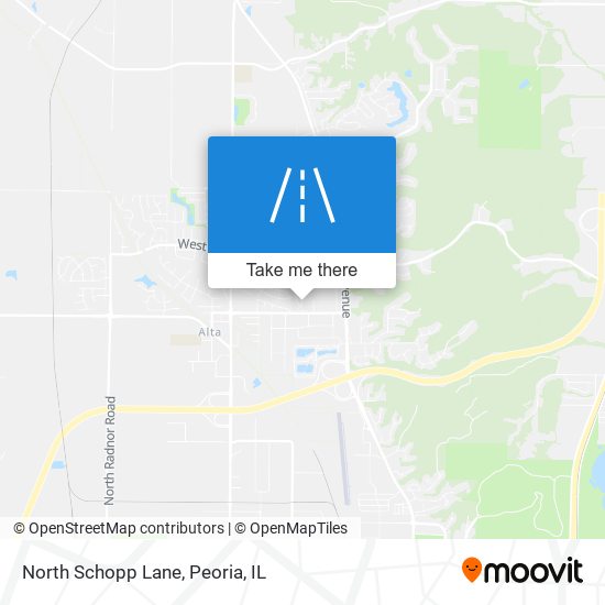 North Schopp Lane map