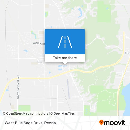 West Blue Sage Drive map