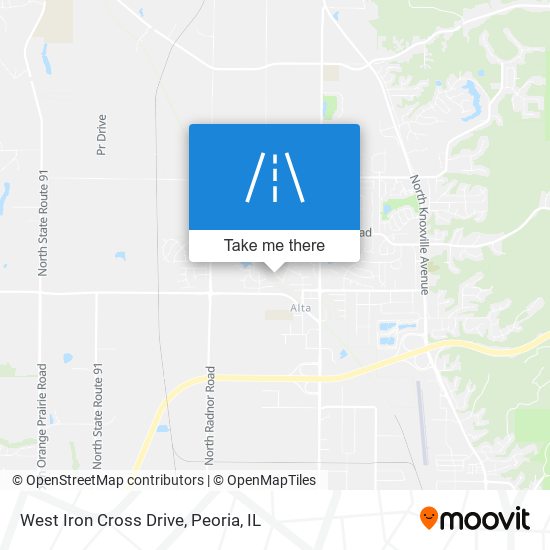 West Iron Cross Drive map