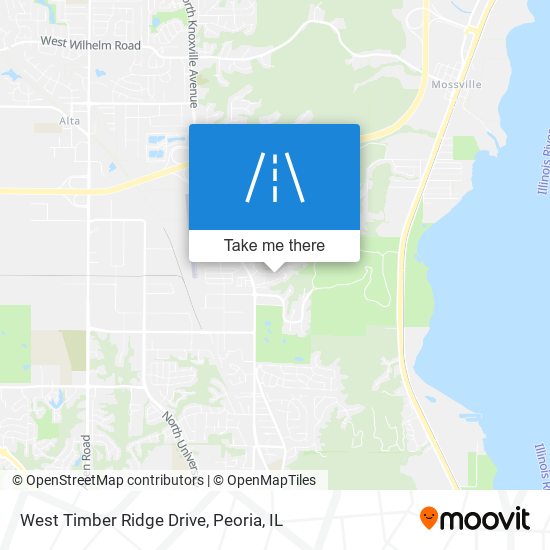 West Timber Ridge Drive map