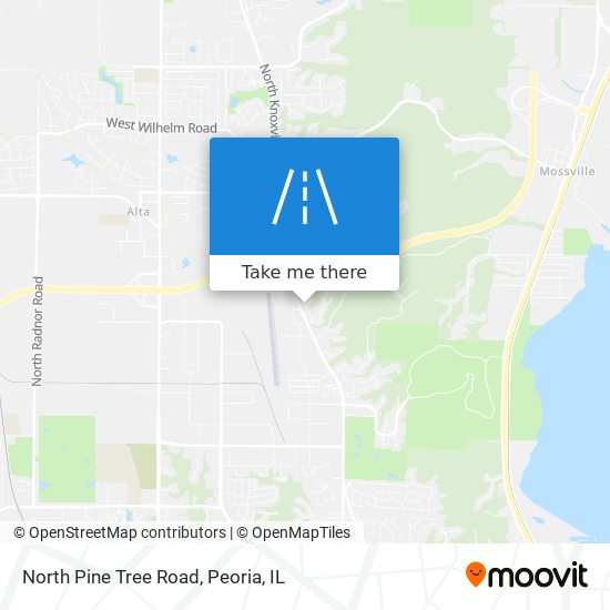 North Pine Tree Road map