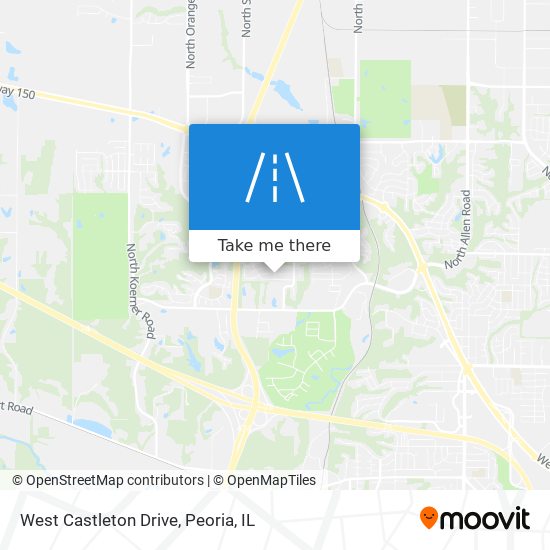 Mapa de West Castleton Drive