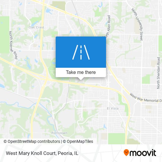 West Mary Knoll Court map