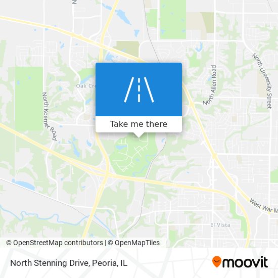 North Stenning Drive map