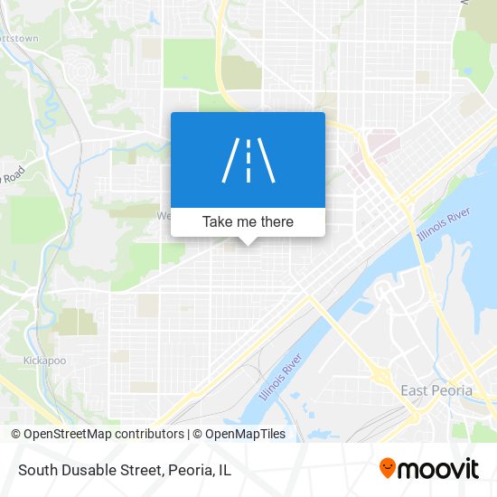 South Dusable Street map