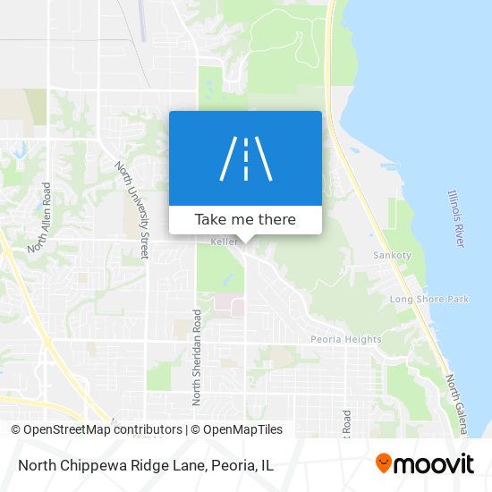 North Chippewa Ridge Lane map