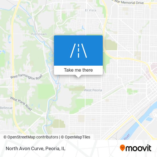 North Avon Curve map