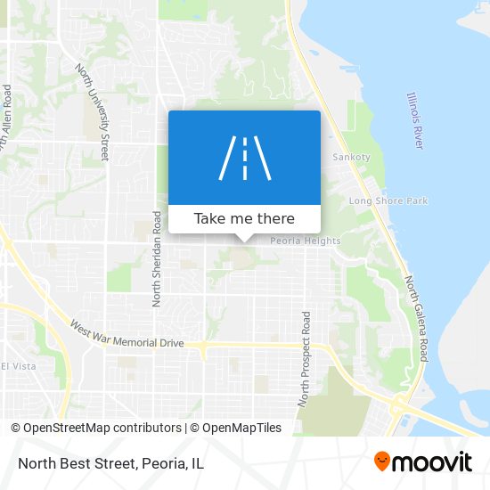 North Best Street map
