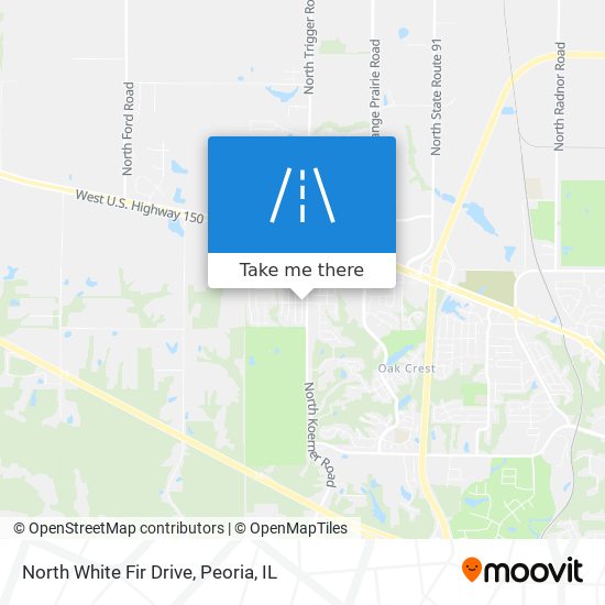 Mapa de North White Fir Drive