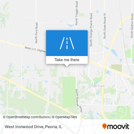 West Ironwood Drive map