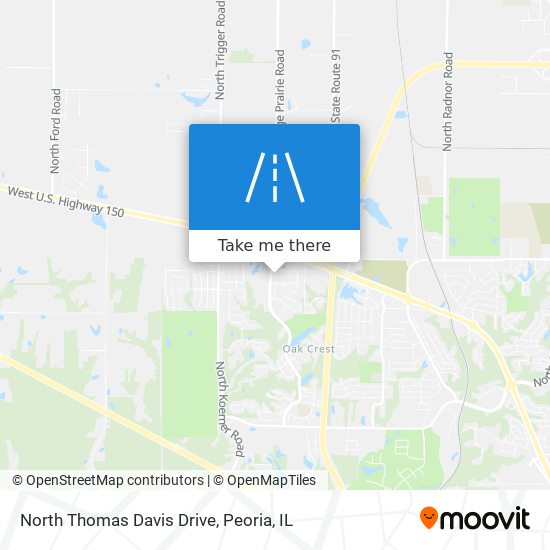 Mapa de North Thomas Davis Drive
