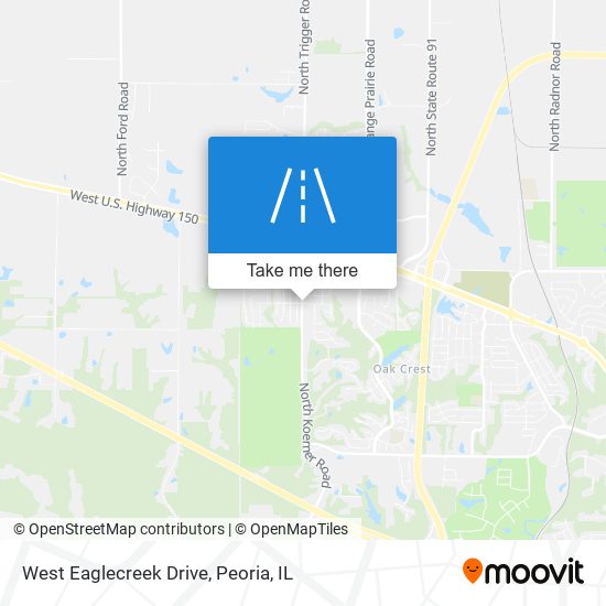 West Eaglecreek Drive map