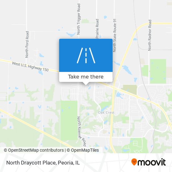 North Draycott Place map
