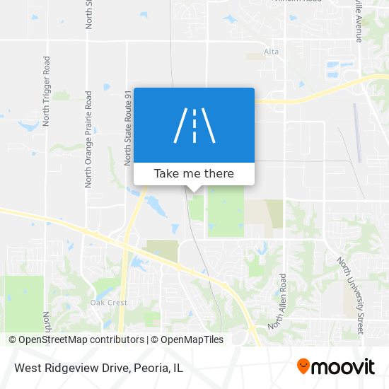 West Ridgeview Drive map