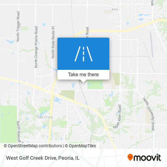 West Golf Creek Drive map