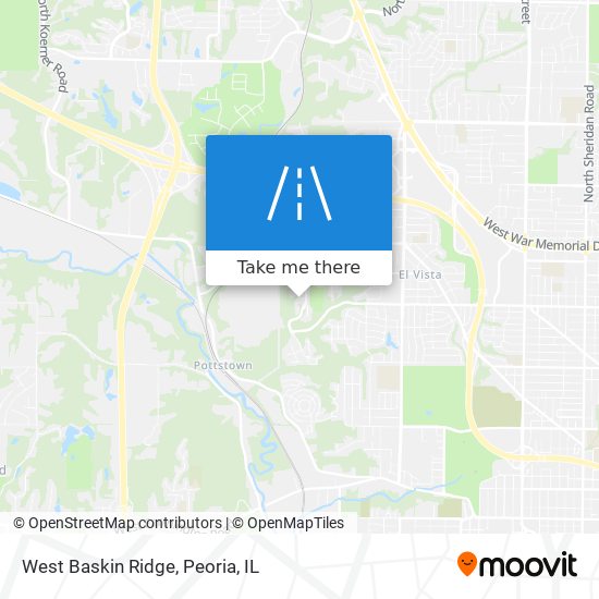 West Baskin Ridge map