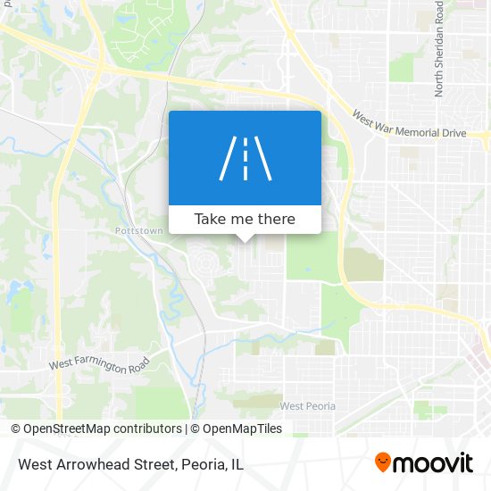 West Arrowhead Street map