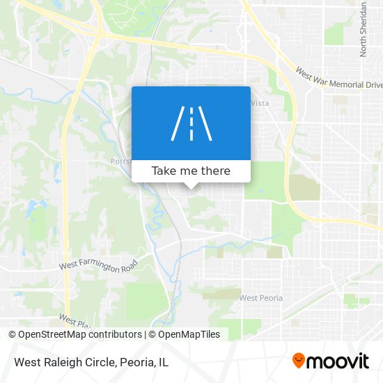 West Raleigh Circle map