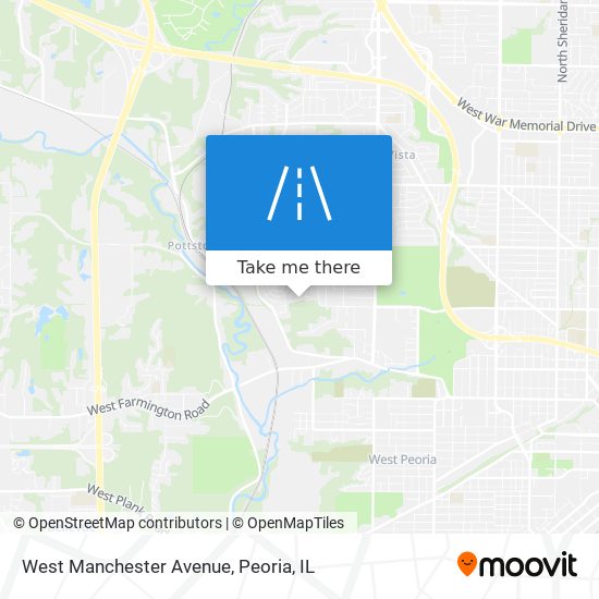 West Manchester Avenue map